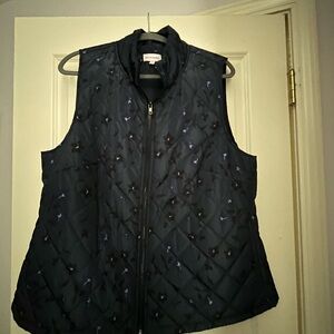 Molly & Isadora Navy Quilted Vest